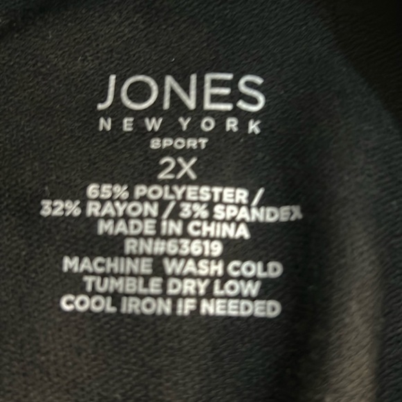 JONES NY BLACK 2X CARGO JOGGERS - Picture 10 of 14